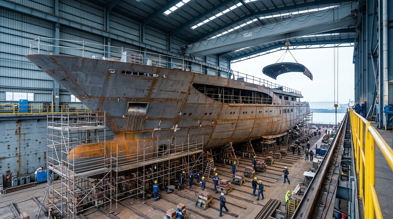 How the Largest Yachts Are Built